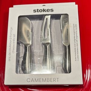 Stokes Stainless Steel Silver Cheese Knife Set